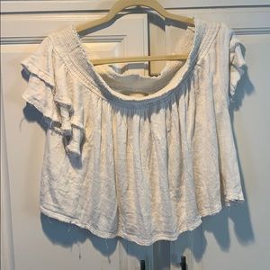 Free people cold shoulder flowy top